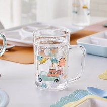 모던하우스 빵빵트랙터 아크릴 핸들워터텀블러245ML-PLASTICPLUS KI0122010, 색상:옵션없음