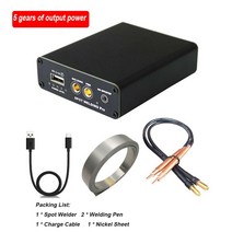 DIY 미니 스폿 용접기 5 기어 조정 가능한 휴대용 핸드 헬드 용접 펜이있는 고속 충전 리튬 배터리, [02] B Spotwelder