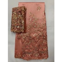 인도원단 최신 아프리카 조지 새틴 레이스 원단 자수 블라우스 인도 나이지리아 실크 끈 5 2 야드, 08 12_01 5 야드_01 5 码