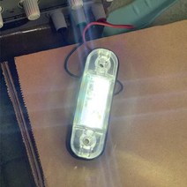 여행트레일러 자전거수레 미니벨로짐받이 애견 오토바이 LED 사이드 마커 조명 10-30V 3 개 자동차 외부, 03 white