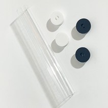 선물 답례품 포장 투명 PVC 원통 튜브 케이스, 3튜브통19.5cm-핑크