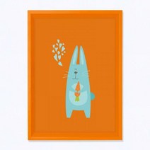 주폴라(Zoopola) 알렉스 오렌지/ 아이방 꾸미기 그림 인테리어 액자