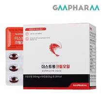 지엠팜 더스트롱 크릴오일, 60정, 1개
