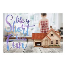 DIY 교육용 만들기 모형 미니시리즈 차고가 있는 주택, 단품