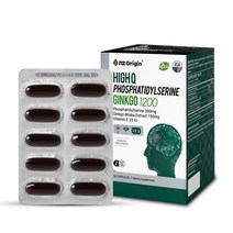 엔젯오리진 하이큐 포스파티딜세린 징코 1 200mg x 50캡슐, 1200mg x 50캡슐, 상세페이지 참조, 상세페이지 참조, 1.2g