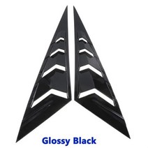 리어 사이드 윈도우 루버 1/4 쿼터 윈도우 스포일러 패널 현대 엘란트라 2021 개조 자동차 액세서리 교체, Version A1