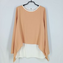 빈티지다온 에스쏠레지아 여 레이어드 쉬폰블라우스 살구베이지