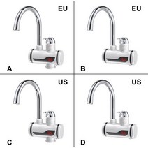 물탱크없는온수기 인스턴트 Tankless 전기 온수기 수도꼭지 주방 난방 수돗물 히터 LED EU/US 플러그, 03 Bottom Inlet US Plug