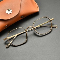 반뿔테 실루엣 하은테 안경 빈티지 순수 티타늄 남자 옵티컬 여성 럭셔리