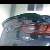 SM6 탈리스만 M3스타일 리어 스포일러/에어댐 카본스타일, 마이센블루