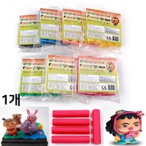 이야코 칼라 유토 리필용 5줄 굳지않는 점토 만들기, 노랑