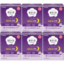 [빠른배송] 유한킴벌리 좋은느낌 수퍼롱 오버나이트 20p, 6개