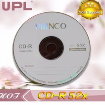 씨거적 볏짚거적 종자거적 10 디스크 A x52 700MB 빈 Princo 인쇄 CD-R, 한개옵션0