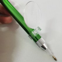 보석십자수 도구 펜 집에서할수있는취미1PS 돋보기 다이아몬드 그림 도구 빛나는 포인트 드릴 펜 조명 스티, 12 P Green