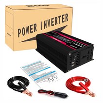 캠핑발전기 4000W 전원 인버터 12V ~ 110/220V 36W 태양 전지 패널 30A 컨트롤러 비상 광 발전기 배터리 충전 USB 출력, 4000W Inverter only, inverter 12V to 220V