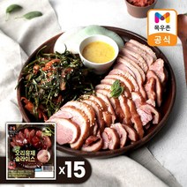 [목우촌]오메가3 오리훈제180g x15팩, 단품