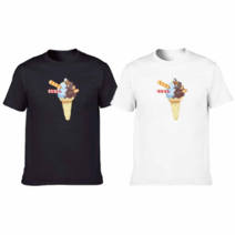 시크점빵 소다 디지털프린팅 인쇄티셔츠 커플티 반팔티 오버핏