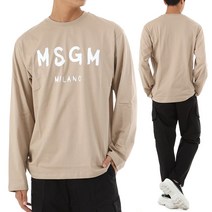 MSGM [명품]22FW 브러시드 로고 티셔츠 3340MM511 24 3340MM51122779824