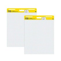 포스트잇 슈퍼 스틱 이젤 패드 25 x 30인치 30장패드 패드 2장560개 대형 화이트 그리드 프리미엄 셀프 스틱 플립 차트 용지 슈퍼 스틱 파워