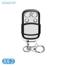 리모콘 스마트키 433mhz 홈 보안 경보 시스템용 homsecur a4-2 무선 433mhz 금속 원격 제어, 없음