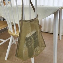 에이치플러스몰 텀블러 백 물놀이 가방 투명 비치백 비치 장바구니