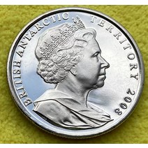 2008년 영국 남극 £2 특허법 기념주화 기념지폐 수집지폐 대박선물 행운의상징