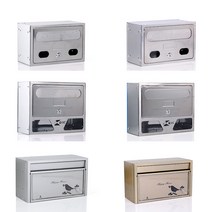 국산 스텐 우편함 우체통 편지함 모음, 06 고급 우편함 새 실버 120 [피스포함]