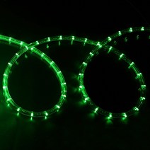 탄탄 LED 원형 논네온 줄조명 로프라이트 (2M 10M 50M 단위판매), 녹색