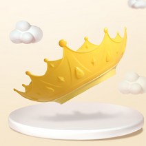날씨요정 유아용 크라운 샴푸캡, 옐로우, 1개