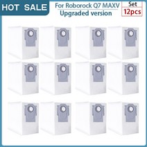 Rv 캐러밴 캠핑카 카라반샤오미 Roborock Q7 Max / + T8 먼지 봉투 Hepa 필터 액세서리 메인 사이드 브러시, [10] 12pcs