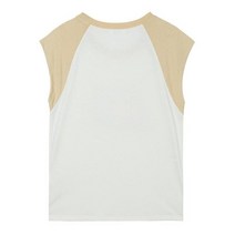 씨(Si) [갤러리아] [씨][22S/S] 컬러 배색 방콕 프린팅 민소매 티셔츠 (SEIBF5825)(SEI5825)