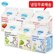 덴마크 드링킹요구르트 6종 275mLx12팩(6종류별x2팩) 냉장무배