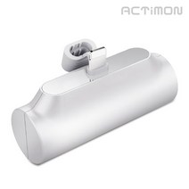 엑티몬 포켓 도킹형 보조배터리 5000mAh C타입 8핀 일체형 미니 갤럭시 아이폰 휴대용 스틱형, 도킹형 보조배터리 5000mAh 8핀