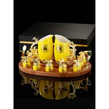 술잔 양주 잔 세트 백 수정방 바이주 십이간지 고량 바이 옵션07, 옵션12