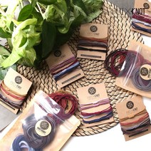 [KNOTXKNOT] 4중이라 꽉잡아주는 핸드메이드매듭 머리끈 10pcs-50pcs