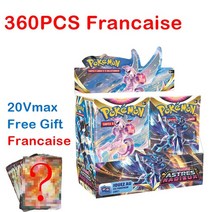 [포켓몬가오레] 포켓몬 TCG XY 진화 봉인 된 빛나는 운명 부스터 상자 영어 프랑스어 소장용 거래 Vmax 카드 게임 장난감, [07] 360 French ASTRES