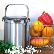 국산 스테인리스 음식물 쓰레기통 3L 잔반처리통