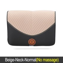자동차 전기 마사지 머리 받침 목 베개 통기성 메쉬 + 가죽 범용 좌석 요추 보호, 07 Beige-Neck-Normal