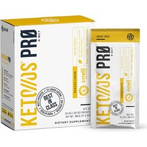 Pruvit Keto//OS 프로 바나나 크림 MCT 케톤 - 케토//OS 부스트 소화 개선 및 노화 방지를 위한 보조제 20 패킷