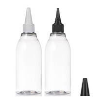 뾰족캡용기 120ml 150ml 200ml 250ml 300ml 500ml 오일병 염색약공병, 200ml 투명용기 검정캡