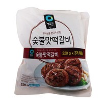 청정원 숯불맛떡갈비320g x 2봉묶음 1개, 640g