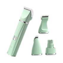 반려동물 4in1 멀티케어 바리깡 이발기 안전 세이프컷, 화이트