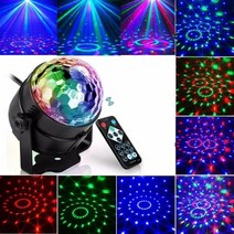 사운드 활성화 회전 디스코 빛 다채로운 LED 무대 조명 3W RGB 차쉬넬 아이미터 보이스캐디 프로젝터 빛 DJ, 한개옵션1, 04 UK PLUG