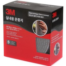 3M 문풍지 프리미엄 대용량 4.5M 6개입 (두께9.5mm x 폭19mm), 1세트