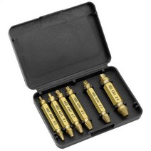 볼트 리무버 나사빼기 제거 6Pcsset Screw extractor HSS material broken head Bolt nail Drill Bit Set D, 01 Gold 6pcs