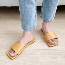 사각코 심플한 슬리퍼 여자 편한 여름신발 예쁜 컬러