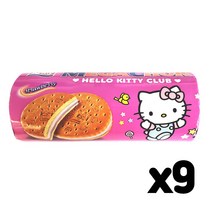 [DADA] 알루이 메가촉 샌드 쿠키 세트, 메가촉 딸기180g*9개, 1세트