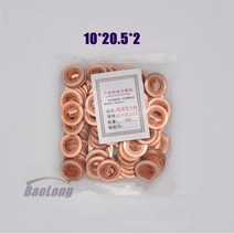 차량 진단도구 100pcs 7×15mm 7×13mm 9×18mm 디젤 커먼 레일 인젝터 노즐 구리 씰 와셔 연료 펌프 개스킷 패드 bosch denso cat, 협력사, 10x20.5x2