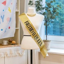 생일파티 해피캘리 생일 왕관 퀸 어깨띠 세트 500일, Q.홀로그램 세트