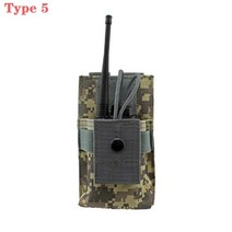 무전기 파우치 멜빵 가방 보관함전술 Molle 라디오 주머니 워키 토키 홀더 가방 허리 벨트 팩 나일론 휴대, 18 Type 5